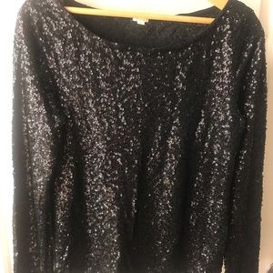 Jcrew Sequin black shirt